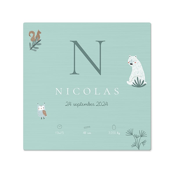 Foto op aluminium geborsteld 30 x 30 cm Foto op aluminium geborsteld 30 x 30 cm