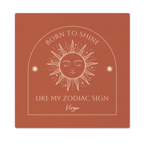 Aluminiumsfoto med børstet overflade 30 x 30 cm