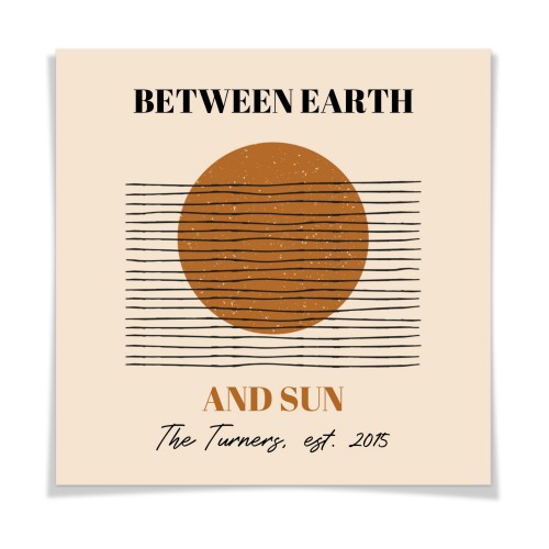 Terracotta Sunscape - Text Only