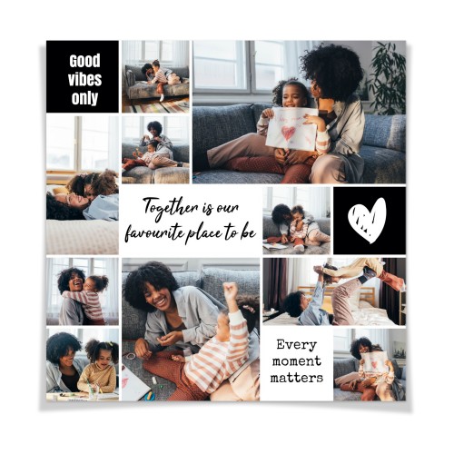 Plakatcollage 30 x 30 cm Mat overflade