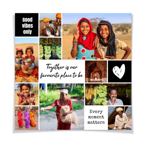 Poster collage 30 x 30 cm Matt Poster collage 30 x 30 cm Matt
