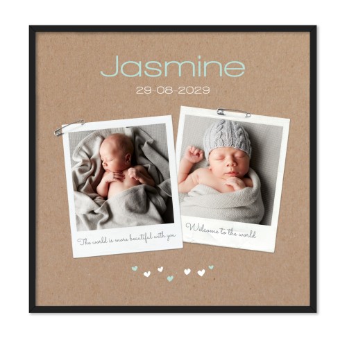 Poster in lijst 30 x 30 cm Zwart Poster in lijst 30 x 30 cm Zwart