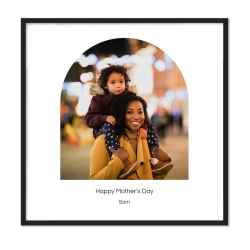 Framed Collage Poster 30 x 30 cm Black