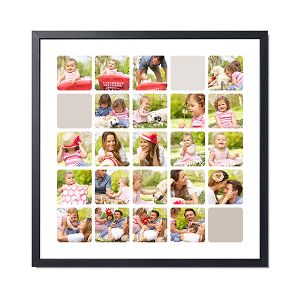 Framed Collage Poster 30 x 30 cm Black Framed Collage Poster 30 x 30 cm Black
