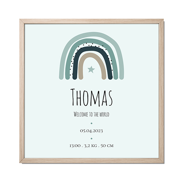 Foto-Collage mit Rahmen 30 x 30 cm Braun Foto-Collage mit Rahmen 30 x 30 cm Braun