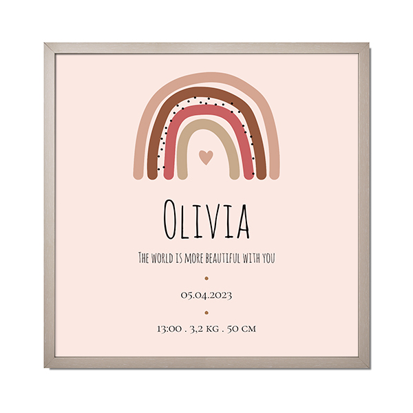 Foto-Collage mit Rahmen 30 x 30 cm Taupe Foto-Collage mit Rahmen 30 x 30 cm Taupe