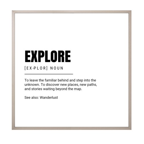 Indrammet plakat 30 x 30 cm Muldvarp 