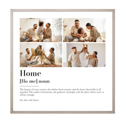 Framed Collage Poster 30 x 30 cm Taupe Framed Collage Poster 30 x 30 cm Taupe