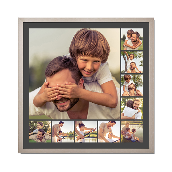 Framed Collage Poster 30 x 30 cm Taupe Framed Collage Poster 30 x 30 cm Taupe