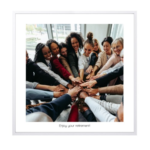 Kehystetty juliste 30 x 30 cm Valkoinen