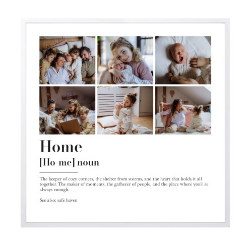 Framed Collage Poster 30 x 30 cm White Framed Collage Poster 30 x 30 cm White