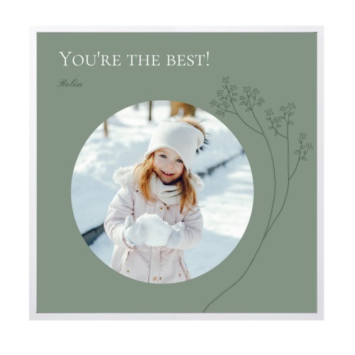 Framed Collage Poster 30 x 30 cm White