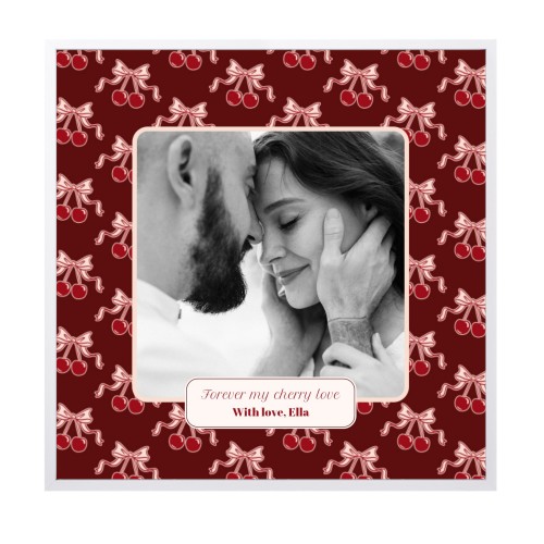 Vintage Cherry Love Text - Only