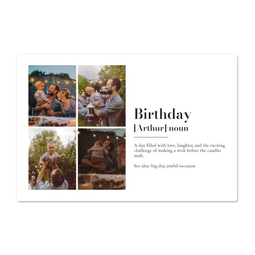 Dictionary Definition with 4 photos