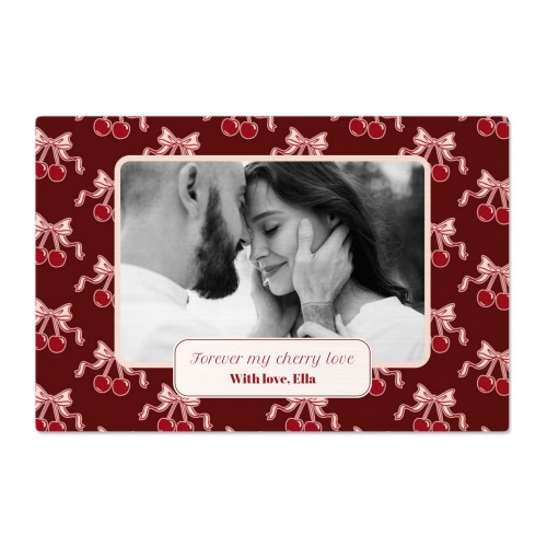 Vintage Cherry Love Text - Only