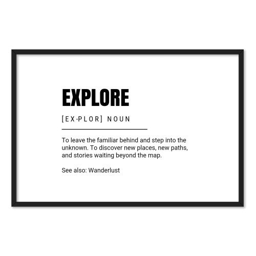 Word Definition - Text Only Bold