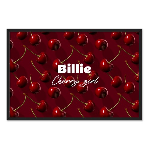 Cherry Coded Pattern Text - Only