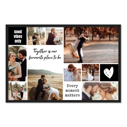 Framed Collage Poster 20 x 30 cm Black Framed Collage Poster 20 x 30 cm Black