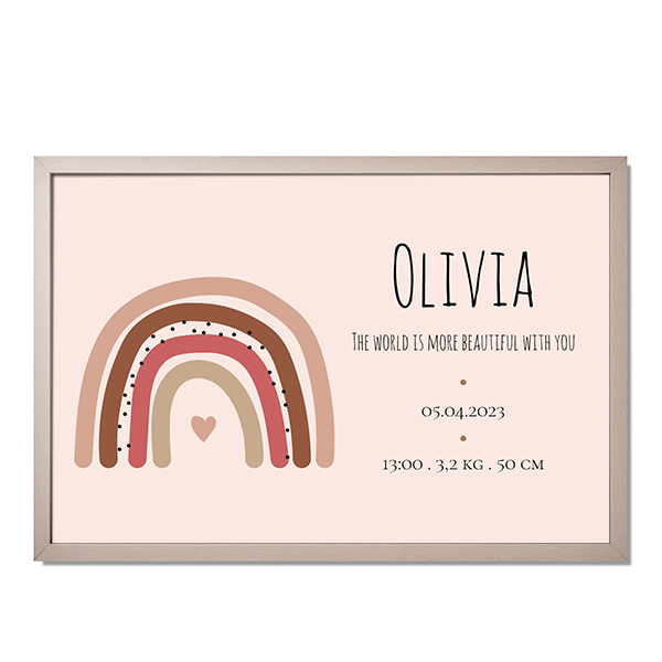 Foto-Collage mit Rahmen 30 x 45 cm Taupe Foto-Collage mit Rahmen 30 x 45 cm Taupe