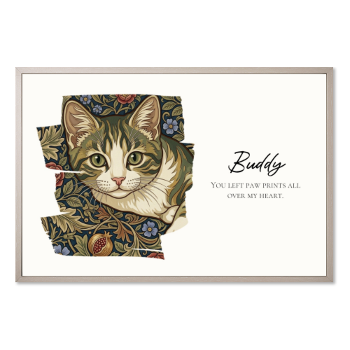 Framed Collage Poster 30 x 45 cm Taupe Framed Collage Poster 30 x 45 cm Taupe