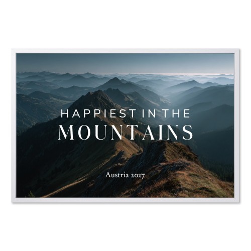 Inramad poster 30 x 45 cm Vit Inramad poster 30 x 45 cm Vit