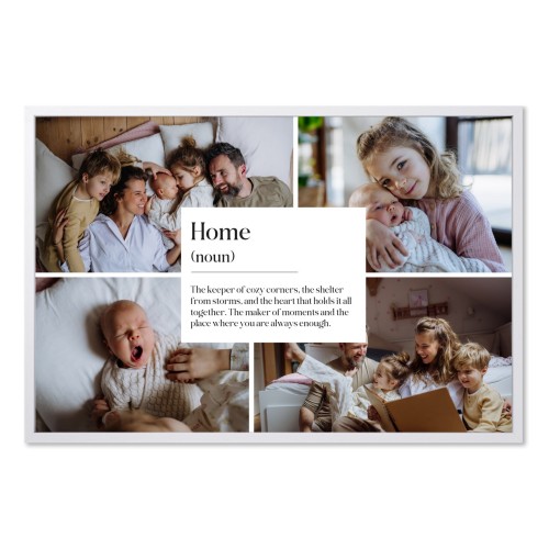 Foto-Collage mit Rahmen 30 x 45 cm Weiss Foto-Collage mit Rahmen 30 x 45 cm Weiss