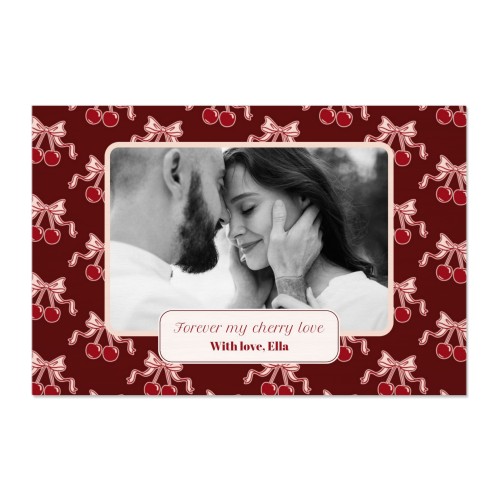 Vintage Cherry Love Text - Only