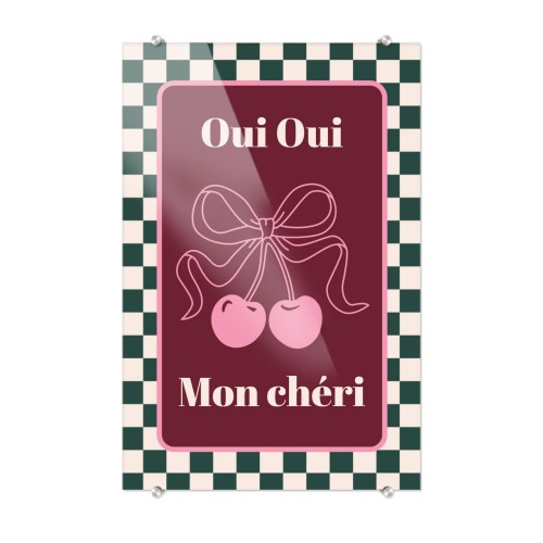 Checker Cherie Mood Text - Only