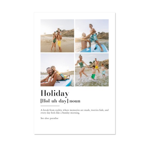 Dictionary Definition with 4 photos