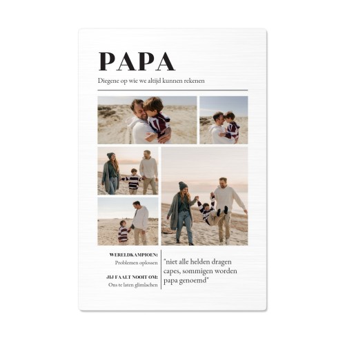 Foto op aluminium geborsteld 30 x 45 cm Foto op aluminium geborsteld 30 x 45 cm