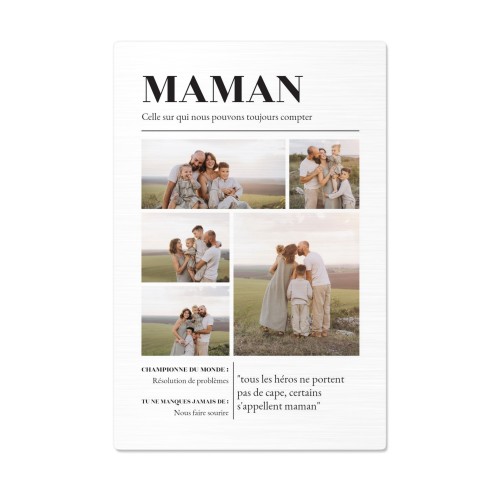 Tableau photo alu brossé 30 x 45 cm