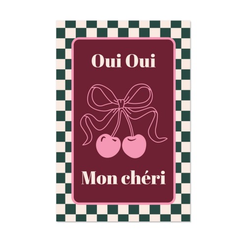 Checker Cherie Mood Text - Only