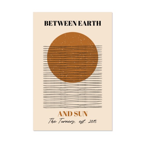 Terracotta Sunscape - Text Only