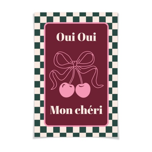 Checker Cherie Mood Text - Only