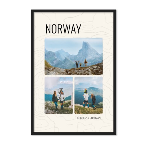 Indrammet plakat 30 x 45 cm Sort Indrammet plakat 30 x 45 cm Sort