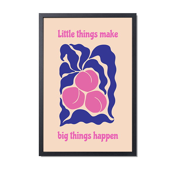 Framed Collage Poster 20 x 30 cm Black