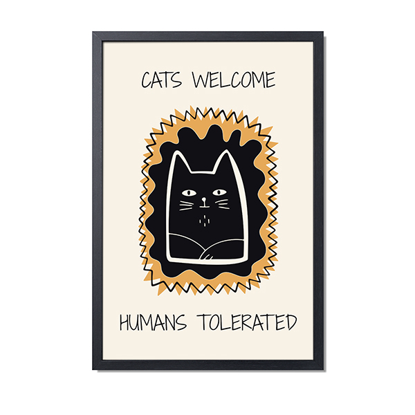 Framed Collage Poster 20 x 30 cm Black