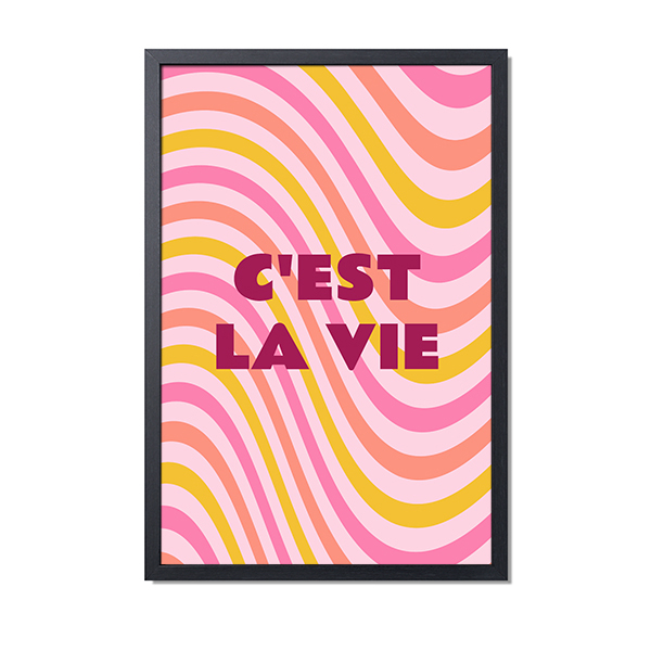 Innrammet poster 30 x 45 cm Svart Innrammet poster 30 x 45 cm Svart