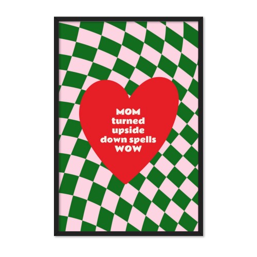 Inramad poster 30 x 45 cm Svart