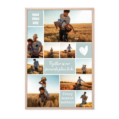 Kehystetty juliste 30 x 45 cm Luonnollinen Kehystetty juliste 30 x 45 cm Luonnollinen