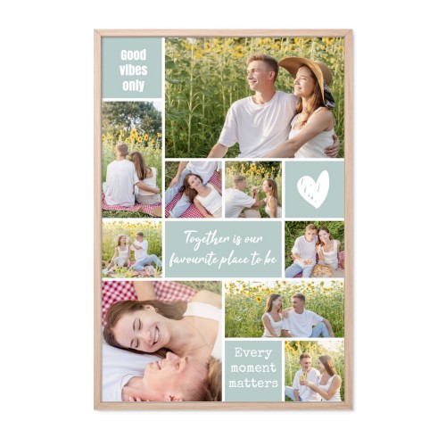 Kehystetty juliste 30 x 45 cm Luonnollinen 