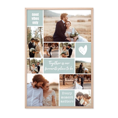 Kehystetty juliste 30 x 45 cm Luonnollinen Kehystetty juliste 30 x 45 cm Luonnollinen