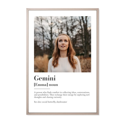 Framed Collage Poster 30 x 45 cm Taupe Framed Collage Poster 30 x 45 cm Taupe