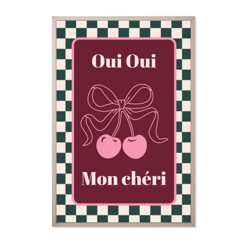 Checker Cherie Mood Text - Only