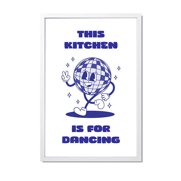 Framed Collage Poster 30 x 45 cm White