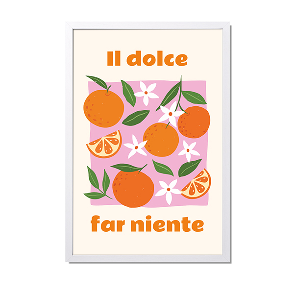 Innrammet poster 30 x 45 cm Hvit Innrammet poster 30 x 45 cm Hvit