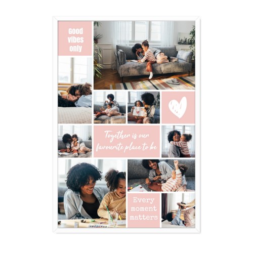 Indrammet plakat 30 x 45 cm Vit Indrammet plakat 30 x 45 cm Vit