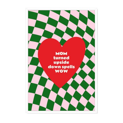 Innrammet poster 30 x 45 cm Hvit