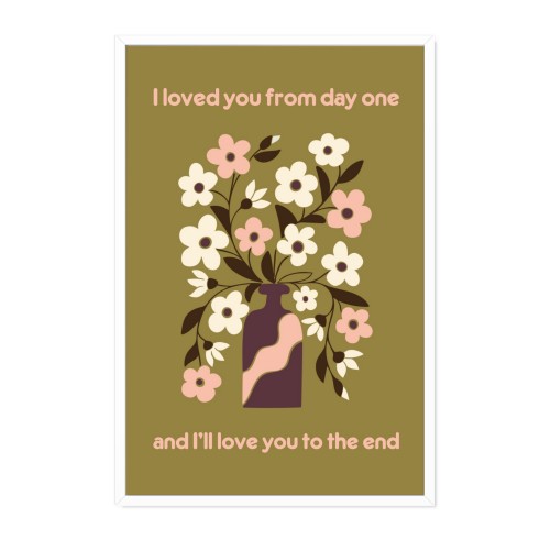 Indrammet plakat 30 x 45 cm Vit Indrammet plakat 30 x 45 cm Vit