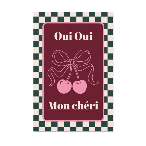 Checker Cherie Mood Text - Only